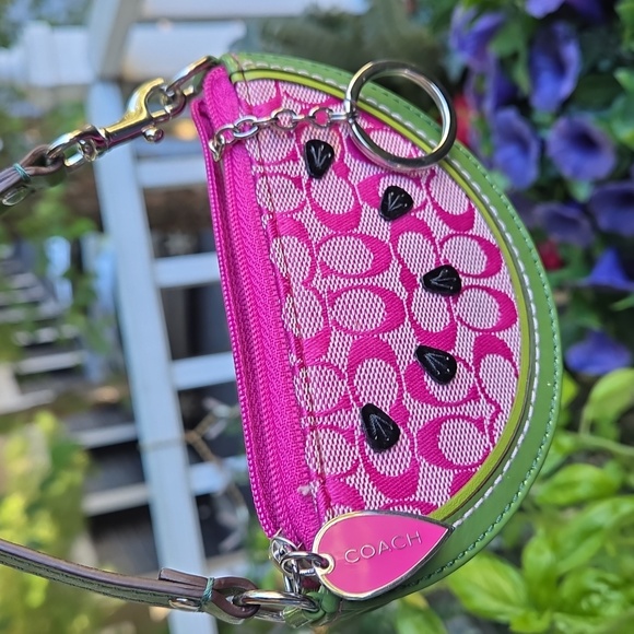 COACH Watermelon Slice Coin Purse Charm - Picture 2 of 6